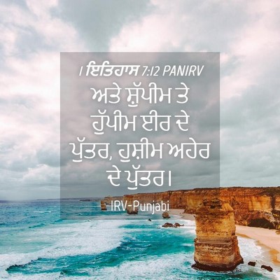 Picture 04 - 1 ਇਤਿਹਾਸ 7:12 PANIRV - ਅਤੇ ਸ਼ੁੱਪੀਮ ਤੇ - Bible Verse Picture