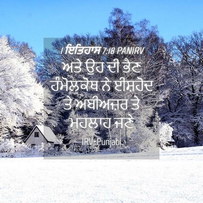 Picture 04 - 1 ਇਤਿਹਾਸ 7:18 PANIRV - ਅਤੇ ਉਹ ਦੀ ਭੈਣ - Bible Verse Picture