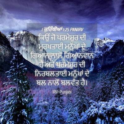 Picture 04 - 1 ਕੁਰਿੰਥੀਆਂ 1:25 PANIRV - ਕਿਉਂ ਜੋ ਪਰਮੇਸ਼ੁਰ - Bible Verse Picture