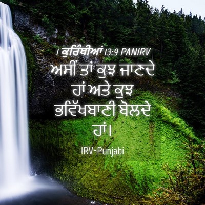 Picture 04 - 1 ਕੁਰਿੰਥੀਆਂ 13:9 PANIRV - ਅਸੀਂ ਤਾਂ ਕੁਝ ਜਾਣਦੇ - Bible Verse Picture