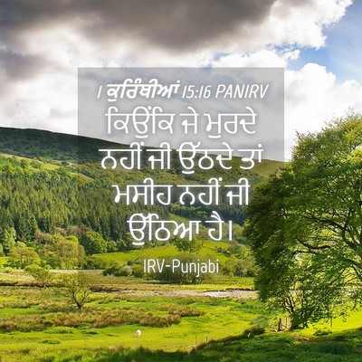 Picture 04 - 1 ਕੁਰਿੰਥੀਆਂ 15:16 PANIRV - ਕਿਉਂਕਿ ਜੇ ਮੁਰਦੇ - Bible Verse Picture