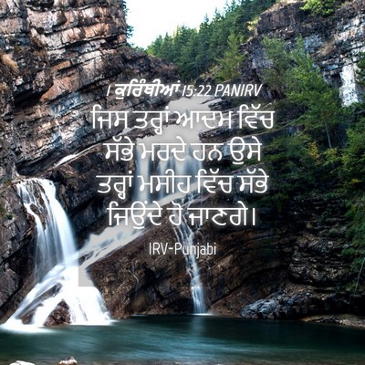 Picture 04 - 1 ਕੁਰਿੰਥੀਆਂ 15:22 PANIRV - ਜਿਸ ਤਰ੍ਹਾਂ ਆਦਮ - Bible Verse Picture