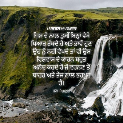 Picture 04 - 1 ਪਤਰਸ 1:8 PANIRV - ਜਿਸ ਦੇ ਨਾਲ ਤੁਸੀਂ - Bible Verse Picture