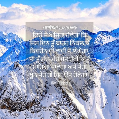 Picture 04 - 1 ਰਾਜਿਆਂ 2:37 PANIRV - ਕਿਉਂ ਜੋ ਅਜਿਹਾ - Bible Verse Picture