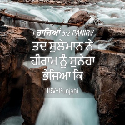 Picture 04 - 1 ਰਾਜਿਆਂ 5:2 PANIRV - ਤਦ ਸੁਲੇਮਾਨ ਨੇ - Bible Verse Picture
