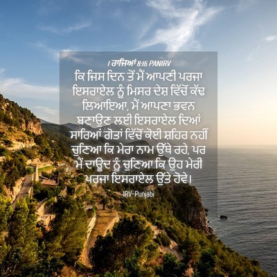 Picture 04 - 1 ਰਾਜਿਆਂ 8:16 PANIRV - ਕਿ ਜਿਸ ਦਿਨ ਤੋਂ ਮੈਂ - Bible Verse Picture