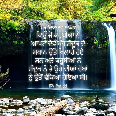 Picture 04 - 1 ਰਾਜਿਆਂ 8:7 PANIRV - ਕਿਉਂ ਜੋ ਕਰੂਬੀਆਂ ਨੇ - Bible Verse Picture