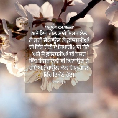 Picture 04 - 1 ਸਮੂਏਲ 13:4 PANIRV - ਅਤੇ ਇਹ ਗੱਲ ਸਾਰੇ - Bible Verse Picture