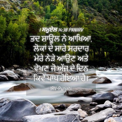 Picture 04 - 1 ਸਮੂਏਲ 14:38 PANIRV - ਤਦ ਸ਼ਾਊਲ ਨੇ ਆਖਿਆ, - Bible Verse Picture