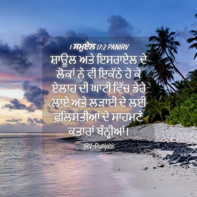 Picture 04 - 1 ਸਮੂਏਲ 17:2 PANIRV - ਸ਼ਾਊਲ ਅਤੇ ਇਸਰਾਏਲ - Bible Verse Picture