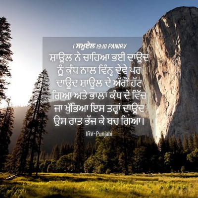 Picture 04 - 1 ਸਮੂਏਲ 19:10 PANIRV - ਸ਼ਾਊਲ ਨੇ ਚਾਹਿਆ ਭਈ - Bible Verse Picture