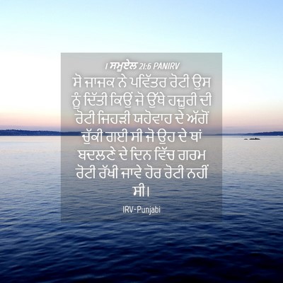 Picture 04 - 1 ਸਮੂਏਲ 21:6 PANIRV - ਸੋ ਜਾਜਕ ਨੇ ਪਵਿੱਤਰ - Bible Verse Picture