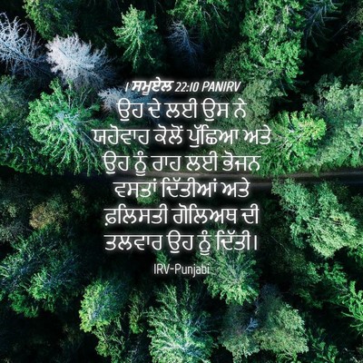 Picture 04 - 1 ਸਮੂਏਲ 22:10 PANIRV - ਉਹ ਦੇ ਲਈ ਉਸ ਨੇ - Bible Verse Picture