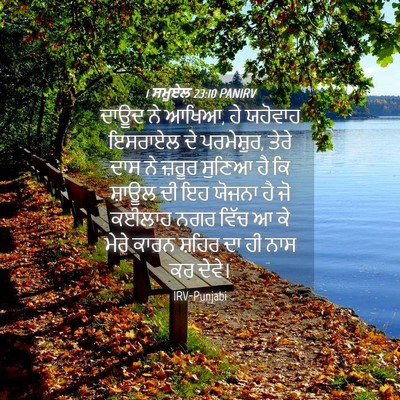 Picture 04 - 1 ਸਮੂਏਲ 23:10 PANIRV - ਦਾਊਦ ਨੇ ਆਖਿਆ, ਹੇ - Bible Verse Picture