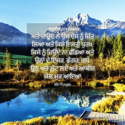 Picture 04 - 1 ਸਮੂਏਲ 27:9 PANIRV - ਅਤੇ ਦਾਊਦ ਨੇ ਉਸ ਦੇਸ - Bible Verse Picture