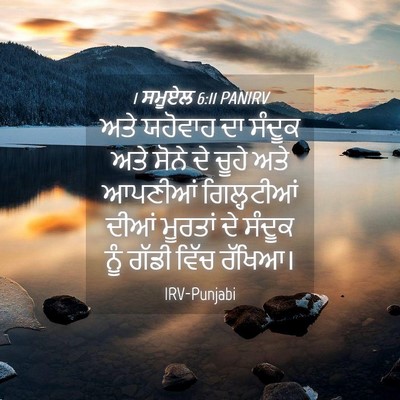 Picture 04 - 1 ਸਮੂਏਲ 6:11 PANIRV - ਅਤੇ ਯਹੋਵਾਹ ਦਾ - Bible Verse Picture