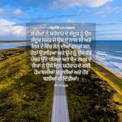 Picture 04 - 1 ਸਮੂਏਲ 6:15 PANIRV - ਲੇਵੀਆਂ ਨੇ ਯਹੋਵਾਹ - Bible Verse Picture