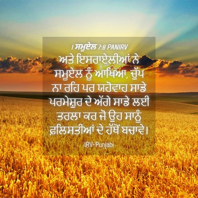 Picture 04 - 1 ਸਮੂਏਲ 7:8 PANIRV - ਅਤੇ ਇਸਰਾਏਲੀਆਂ ਨੇ - Bible Verse Picture