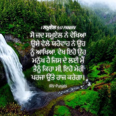 Picture 04 - 1 ਸਮੂਏਲ 9:17 PANIRV - ਸੋ ਜਦ ਸਮੂਏਲ ਨੇ - Bible Verse Picture