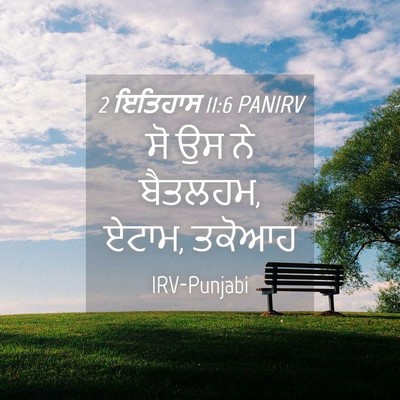 Picture 04 - 2 ਇਤਿਹਾਸ 11:6 PANIRV - ਸੋ ਉਸ ਨੇ ਬੈਤਲਹਮ, - Bible Verse Picture