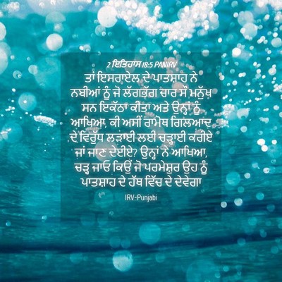 Picture 04 - 2 ਇਤਿਹਾਸ 18:5 PANIRV - ਤਾਂ ਇਸਰਾਏਲ ਦੇ - Bible Verse Picture