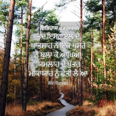 Picture 04 - 2 ਇਤਿਹਾਸ 18:8 PANIRV - ਤਦ ਇਸਰਾਏਲ ਦੇ - Bible Verse Picture