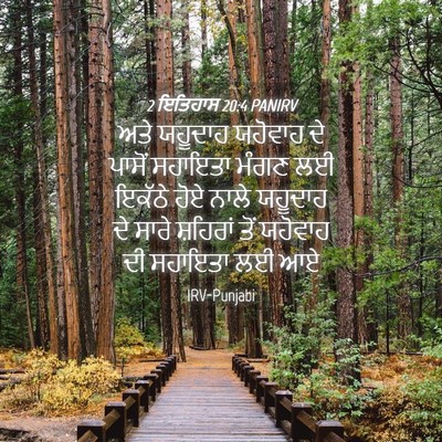 Picture 04 - 2 ਇਤਿਹਾਸ 20:4 PANIRV - ਅਤੇ ਯਹੂਦਾਹ ਯਹੋਵਾਹ - Bible Verse Picture