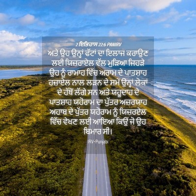 Picture 04 - 2 ਇਤਿਹਾਸ 22:6 PANIRV - ਅਤੇ ਉਹ ਉਨ੍ਹਾਂ - Bible Verse Picture