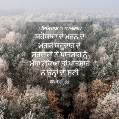 Picture 04 - 2 ਇਤਿਹਾਸ 24:17 PANIRV - ਯਹੋਯਾਦਾ ਦੇ ਮਰਨ ਦੇ - Bible Verse Picture