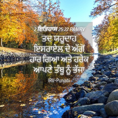 Picture 04 - 2 ਇਤਿਹਾਸ 25:22 PANIRV - ਤਦ ਯਹੂਦਾਹ ਇਸਰਾਏਲ - Bible Verse Picture