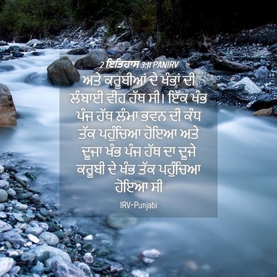 Picture 04 - 2 ਇਤਿਹਾਸ 3:11 PANIRV - ਅਤੇ ਕਰੂਬੀਆਂ ਦੇ - Bible Verse Picture