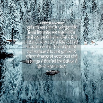 Picture 04 - 2 ਇਤਿਹਾਸ 34:21 PANIRV - ਤੁਸੀਂ ਜਾਓ ਅਤੇ ਮੇਰੀ - Bible Verse Picture