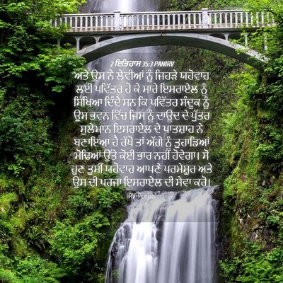 Picture 04 - 2 ਇਤਿਹਾਸ 35:3 PANIRV - ਅਤੇ ਉਸ ਨੇ ਲੇਵੀਆਂ - Bible Verse Picture