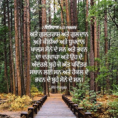 Picture 04 - 2 ਇਤਿਹਾਸ 4:22 PANIRV - ਅਤੇ ਗੁਲਤਰਾਸ਼ ਅਤੇ - Bible Verse Picture