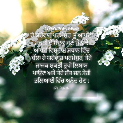 Picture 04 - 2 ਇਤਿਹਾਸ 6:41 PANIRV - ਹੇ ਯਹੋਵਾਹ - Bible Verse Picture