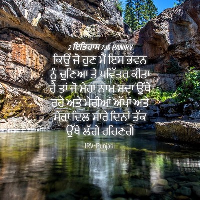 Picture 04 - 2 ਇਤਿਹਾਸ 7:16 PANIRV - ਕਿਉਂ ਜੋ ਹੁਣ ਮੈਂ ਇਸ - Bible Verse Picture