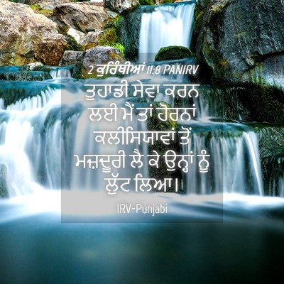 Picture 04 - 2 ਕੁਰਿੰਥੀਆਂ 11:8 PANIRV - ਤੁਹਾਡੀ ਸੇਵਾ ਕਰਨ ਲਈ - Bible Verse Picture