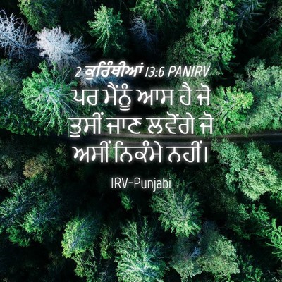 Picture 04 - 2 ਕੁਰਿੰਥੀਆਂ 13:6 PANIRV - ਪਰ ਮੈਂਨੂੰ ਆਸ ਹੈ ਜੋ - Bible Verse Picture