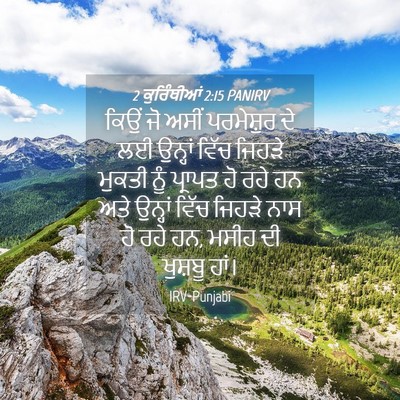 Picture 04 - 2 ਕੁਰਿੰਥੀਆਂ 2:15 PANIRV - ਕਿਉਂ ਜੋ ਅਸੀਂ - Bible Verse Picture