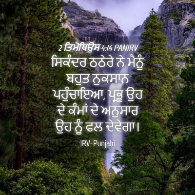 Picture 04 - 2 ਤਿਮੋਥਿਉਸ 4:14 PANIRV - ਸਿਕੰਦਰ ਠਠੇਰੇ ਨੇ - Bible Verse Picture