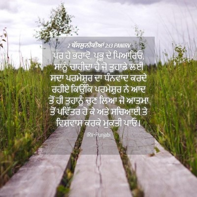 Picture 04 - 2 ਥੱਸਲੁਨੀਕੀਆਂ 2:13 PANIRV - ਪਰ ਹੇ ਭਰਾਵੋ, ਪ੍ਰਭੂ - Bible Verse Picture
