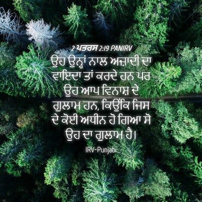 Picture 04 - 2 ਪਤਰਸ 2:19 PANIRV - ਉਹ ਉਨ੍ਹਾਂ ਨਾਲ - Bible Verse Picture