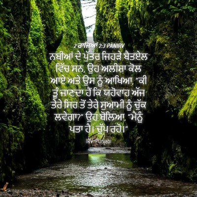 Picture 04 - 2 ਰਾਜਿਆਂ 2:3 PANIRV - ਨਬੀਆਂ ਦੇ ਪੁੱਤਰ - Bible Verse Picture