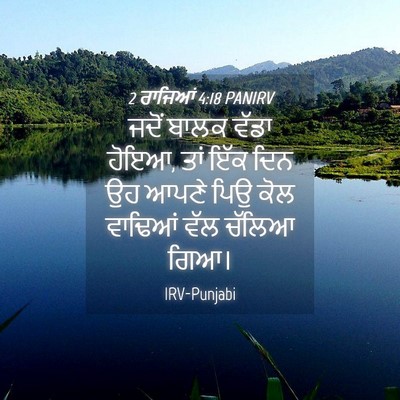 Picture 04 - 2 ਰਾਜਿਆਂ 4:18 PANIRV - ਜਦੋਂ ਬਾਲਕ ਵੱਡਾ - Bible Verse Picture
