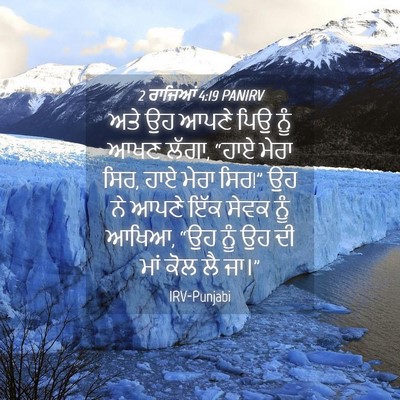 Picture 04 - 2 ਰਾਜਿਆਂ 4:19 PANIRV - ਅਤੇ ਉਹ ਆਪਣੇ ਪਿਉ ਨੂੰ - Bible Verse Picture
