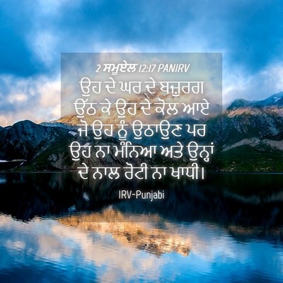 Picture 04 - 2 ਸਮੂਏਲ 12:17 PANIRV - ਉਹ ਦੇ ਘਰ ਦੇ ਬਜ਼ੁਰਗ - Bible Verse Picture