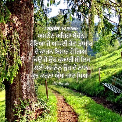 Picture 04 - 2 ਸਮੂਏਲ 13:2 PANIRV - ਅਮਨੋਨ ਅਜਿਹਾ ਬੇਚੈਨ - Bible Verse Picture