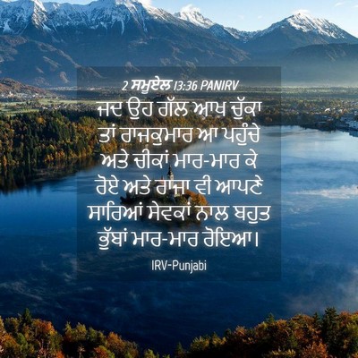 Picture 04 - 2 ਸਮੂਏਲ 13:36 PANIRV - ਜਦ ਉਹ ਗੱਲ ਆਖ ਚੁੱਕਾ - Bible Verse Picture