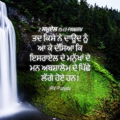 Picture 04 - 2 ਸਮੂਏਲ 15:13 PANIRV - ਤਦ ਕਿਸੇ ਨੇ ਦਾਊਦ ਨੂੰ - Bible Verse Picture