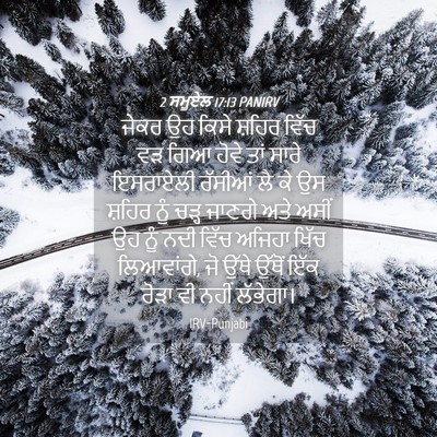 Picture 04 - 2 ਸਮੂਏਲ 17:13 PANIRV - ਜੇਕਰ ਉਹ ਕਿਸੇ ਸ਼ਹਿਰ - Bible Verse Picture